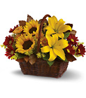 Golden Days Basket from Backstage Florist in Richardson, Texas